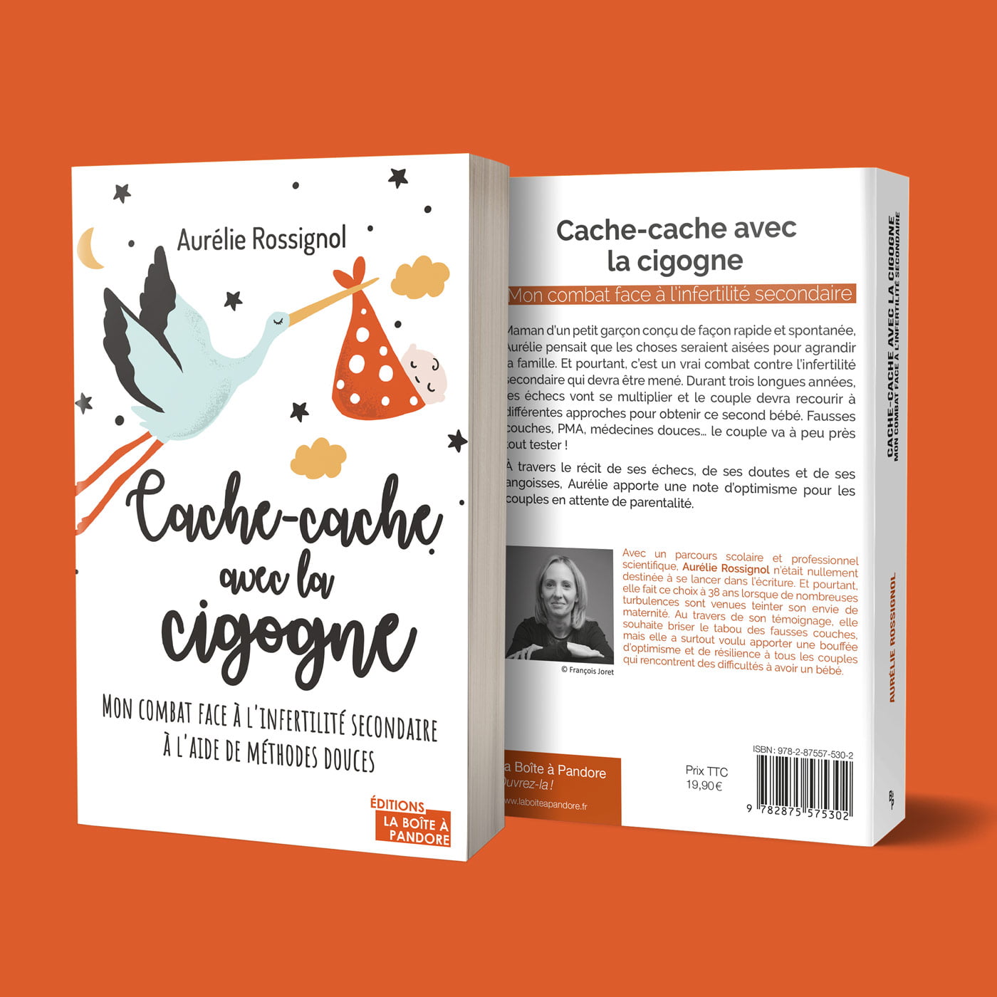 Couverture et pages du livre Cache-cache avec la cigogne
