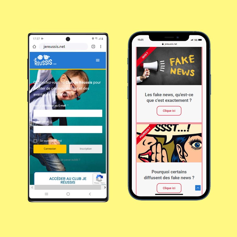 Capture du site Je Réussis